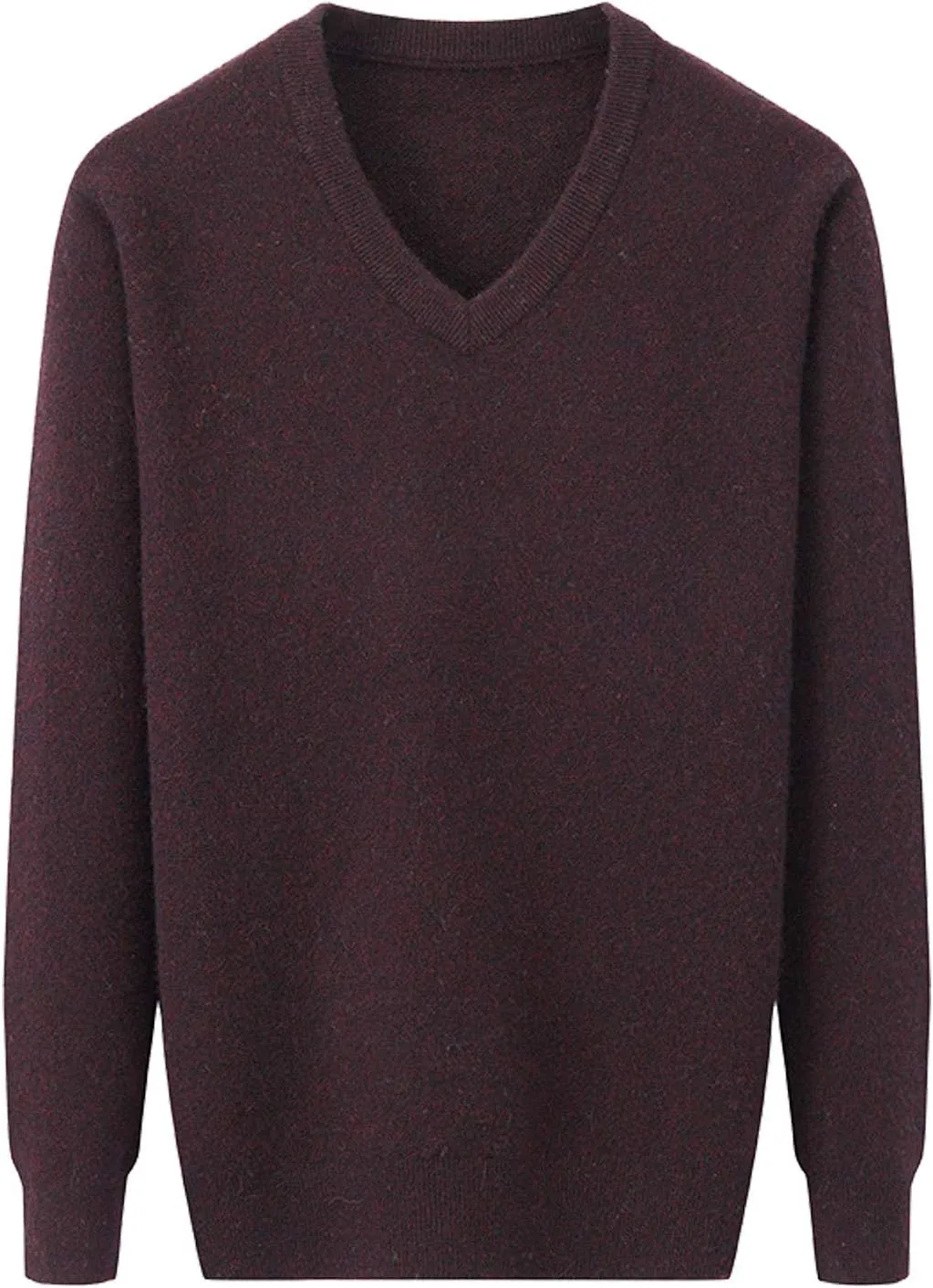 Flygo Men's Cashmere V Neck Sweater