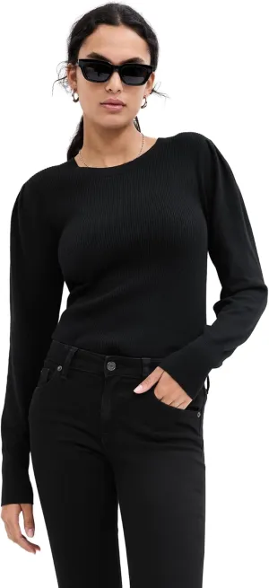GAP Women's Puffed Sleeve Crewneck Sweater