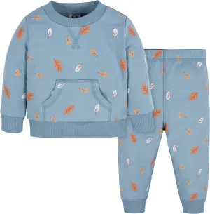 Gerber Baby & Toddler Boys' 2-Piece Fleece Sweatshirt and Jogger Set