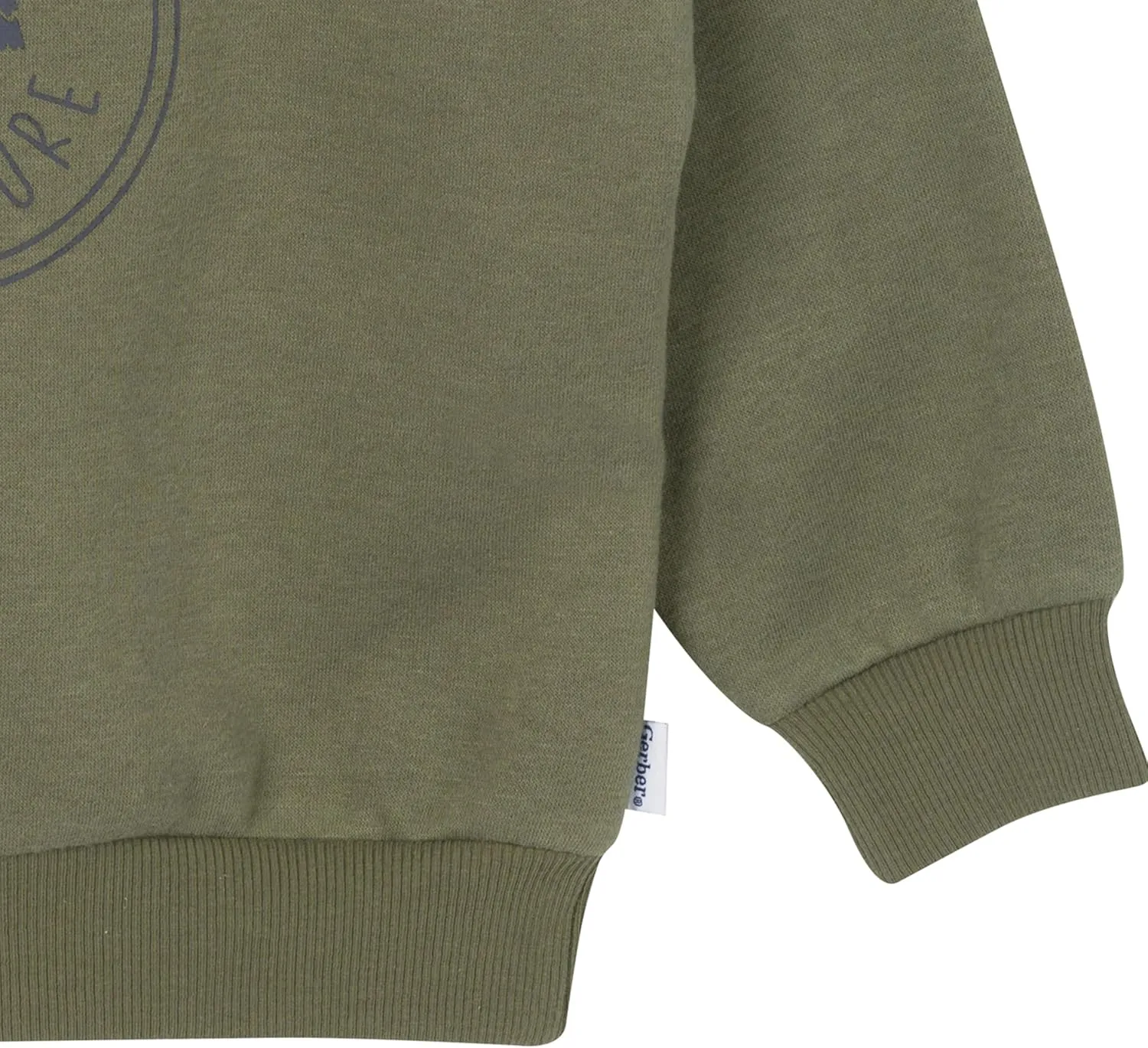Gerber Baby & Toddler Boys' 2-Piece Fleece Sweatshirt and Jogger Set