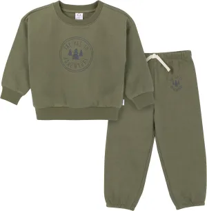 Gerber Baby & Toddler Boys' 2-Piece Fleece Sweatshirt and Jogger Set
