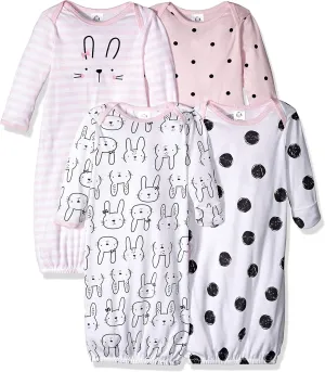 Gerber Baby Boy and Girls 4-Pack Sleeper Gown