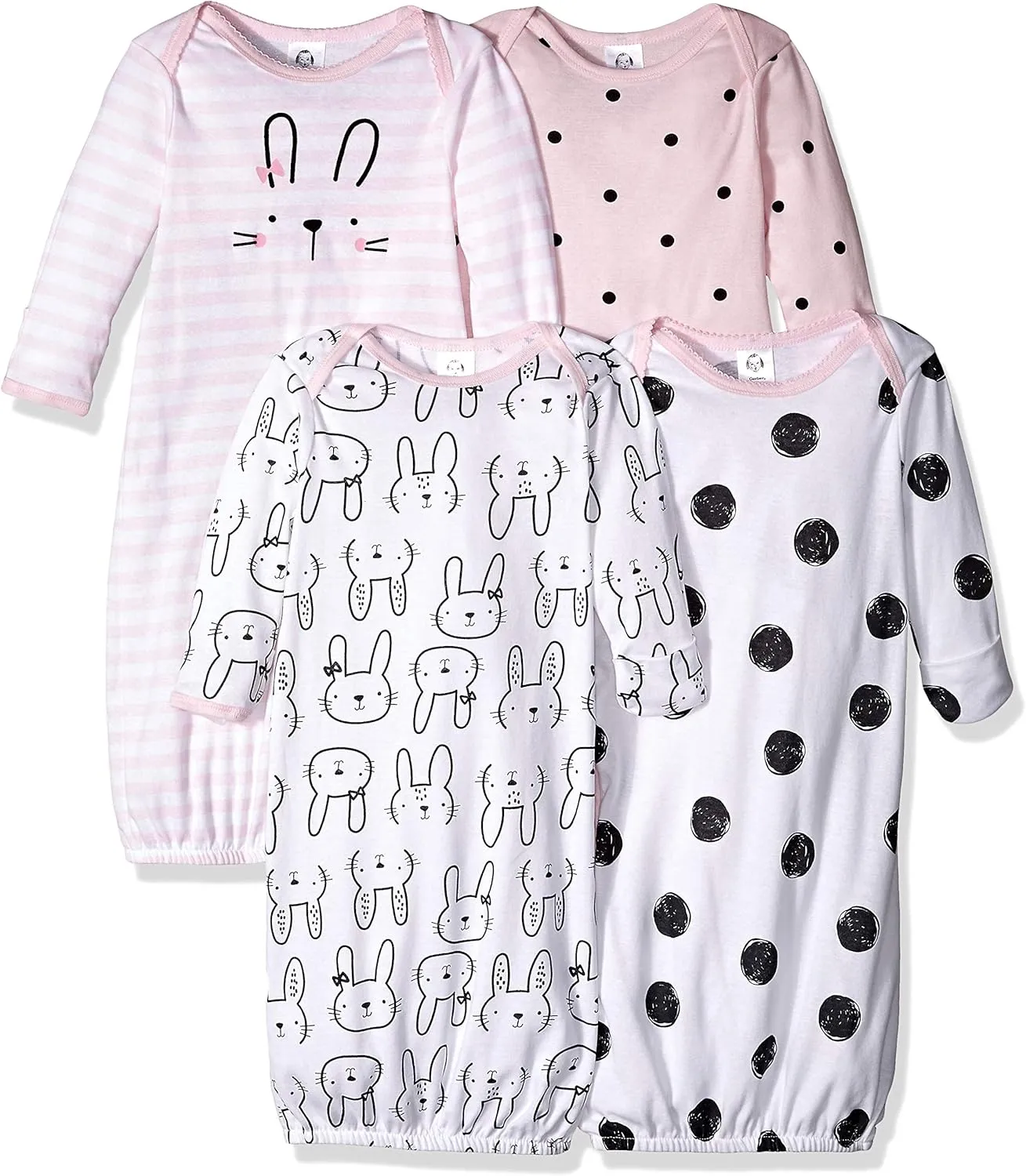Gerber Baby Boy and Girls 4-Pack Sleeper Gown