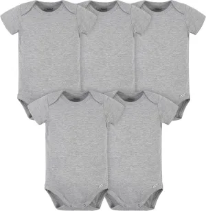 Gerber baby-boys 5 Pack Onesies Multi-packs Bundle Interlock 180 Gsm