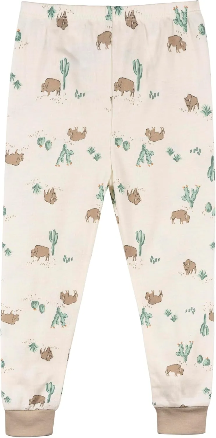 Gerber Baby Boys' Toddler Snug Fit 4-Piece Pajama Set