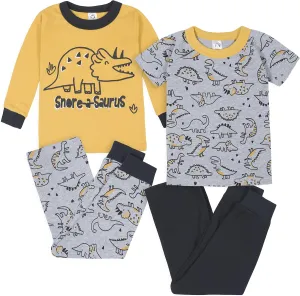 Gerber Baby Boys' Toddler Snug Fit 4-Piece Pajama Set