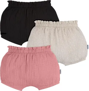 Gerber Baby Girls' 3-Pack Bubble Shorts