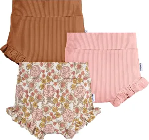 Gerber Baby Girls' 3-Pack Bubble Shorts
