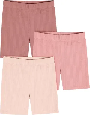 Gerber Baby Girls' Toddler 3-Pack Pull-On Bike Shorts