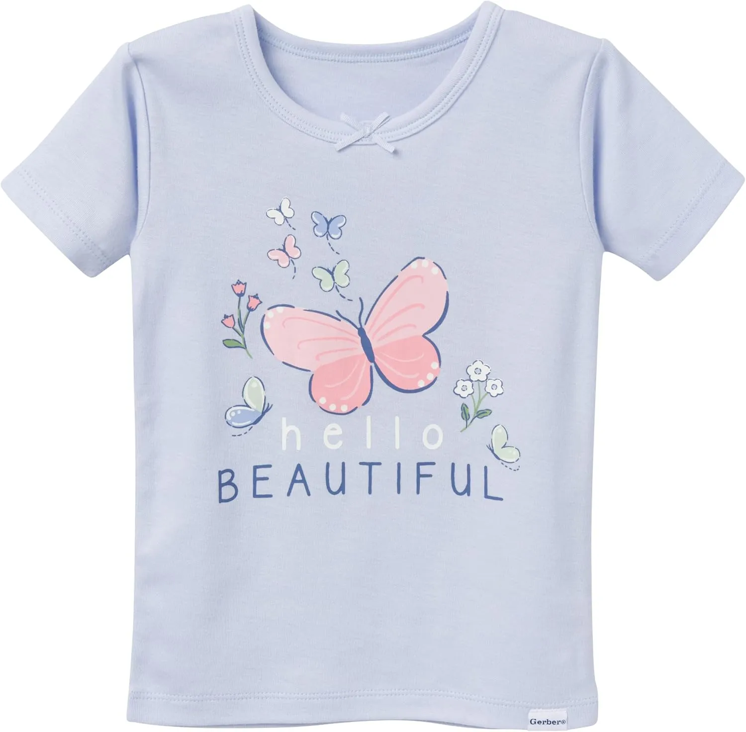 Gerber Baby Girls' Toddler Snug Fit 4-Piece Pajama Set