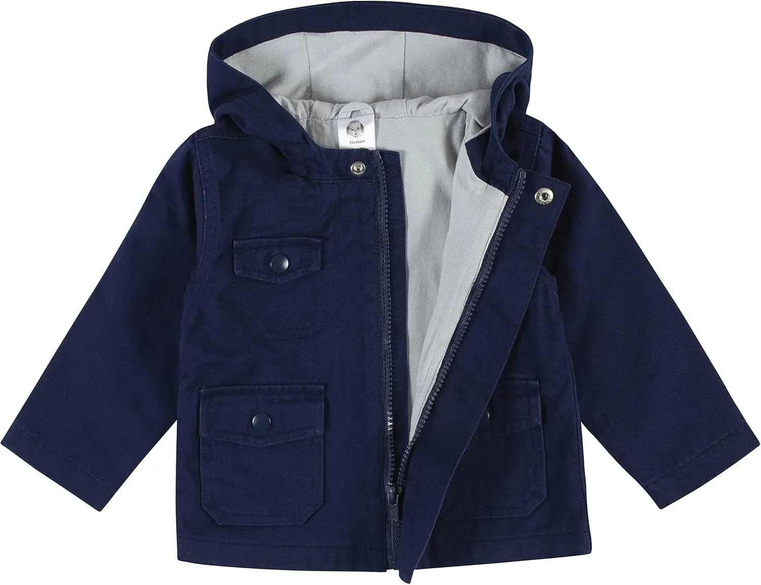 Gerber Baby Hooded Cotton Twill Utility Jacket (Infant Toddler)