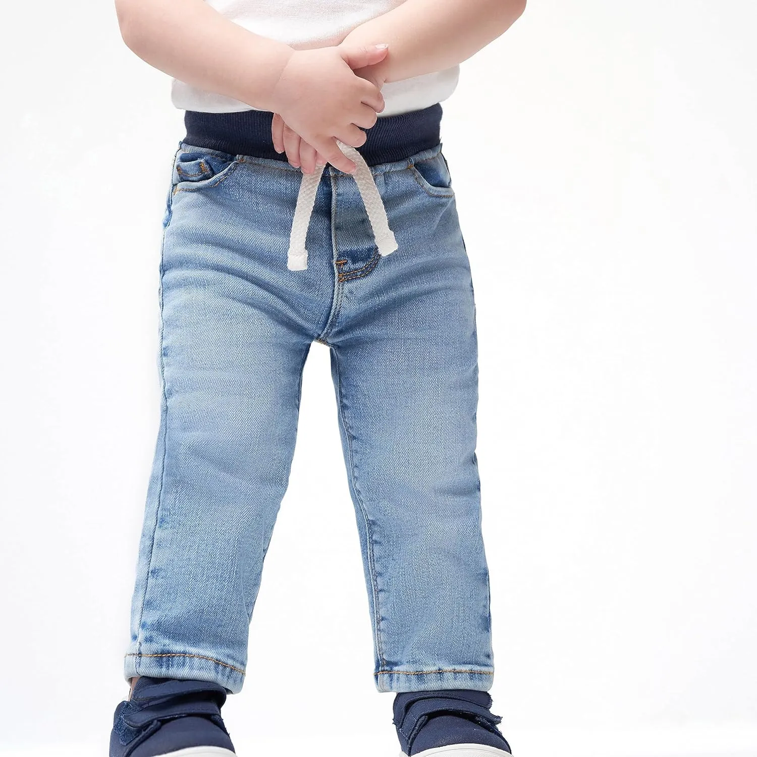 Gerber Baby Toddler Rib Waist Stretch Denim Skinny Jeans