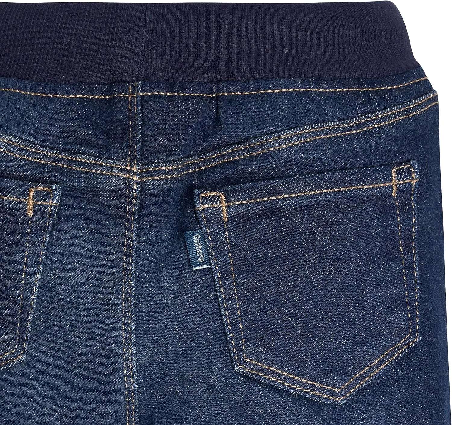 Gerber Baby Toddler Rib Waist Stretch Denim Skinny Jeans