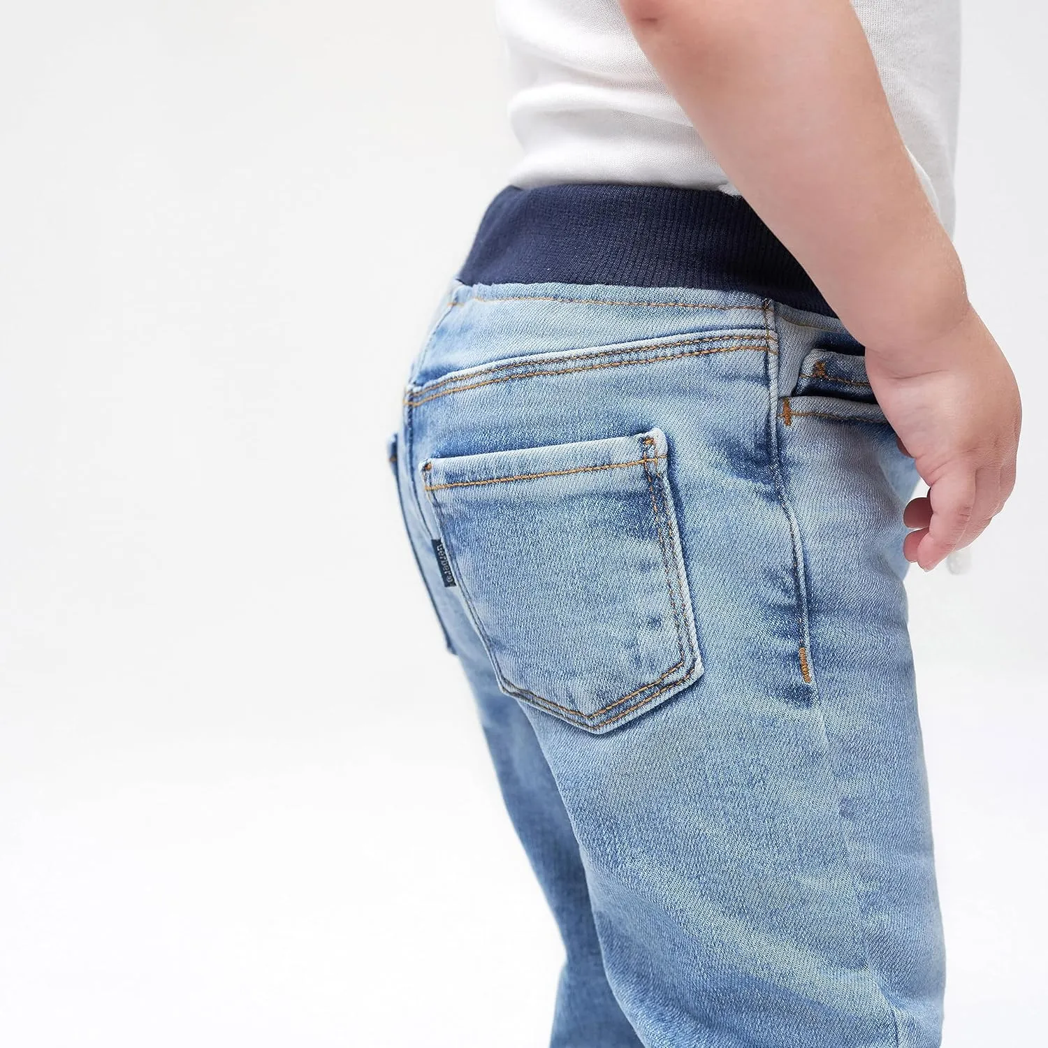Gerber Baby Toddler Rib Waist Stretch Denim Skinny Jeans
