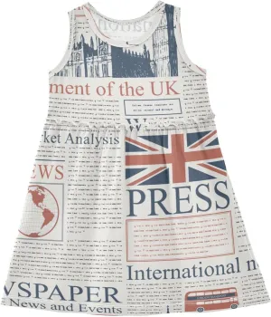 Girls' Dresses Toddler Summer Dress Sleeveless Dresses for Girls Cotton Sundress 2-8Y