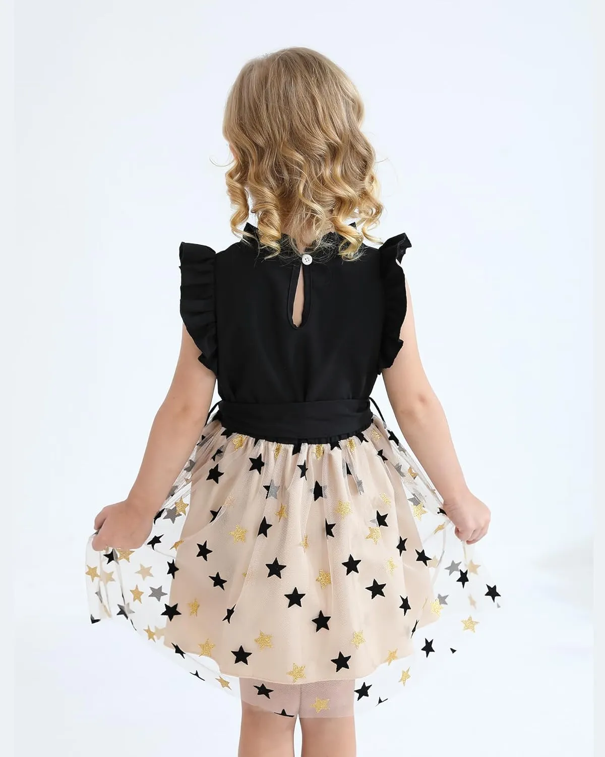 Girls Flower Dresses Fairy Tutu Party Spring Summer Sun Tulle Dress Sleeveless 2t-7t Little Girl Clothes