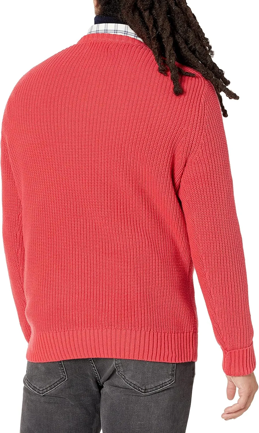 Goodthreads Men's Soft Cotton Rib Stitch Crewneck Sweater