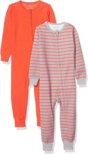 Hanes Baby Boys' Ultimate Baby Zippin 2 Pack Sleep and Play Suits