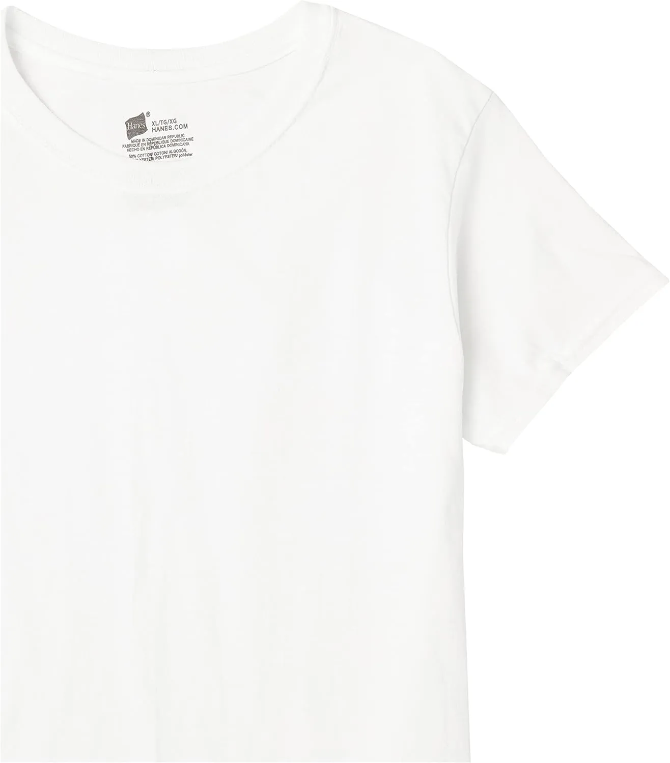 Hanes Boys' Ecosmart Short Sleeve Crew Neck T-Shirt 5-Pack