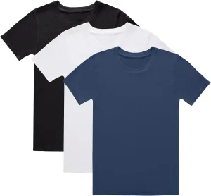 Hanes Boys' Originals T-Shirt Pack, Supersoft Undershirts For Boys', Moisture-Wicking, 3-Pack