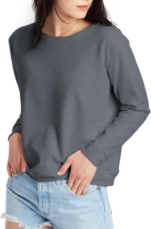 Hanes EcoSmart Womens Fleece Crewneck Pullover Sweatshirt For Women