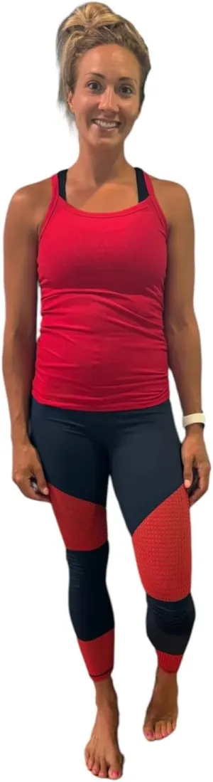 High Waist mesh Leggings with Tummy Control Workout Running Yoga Leggings for Women