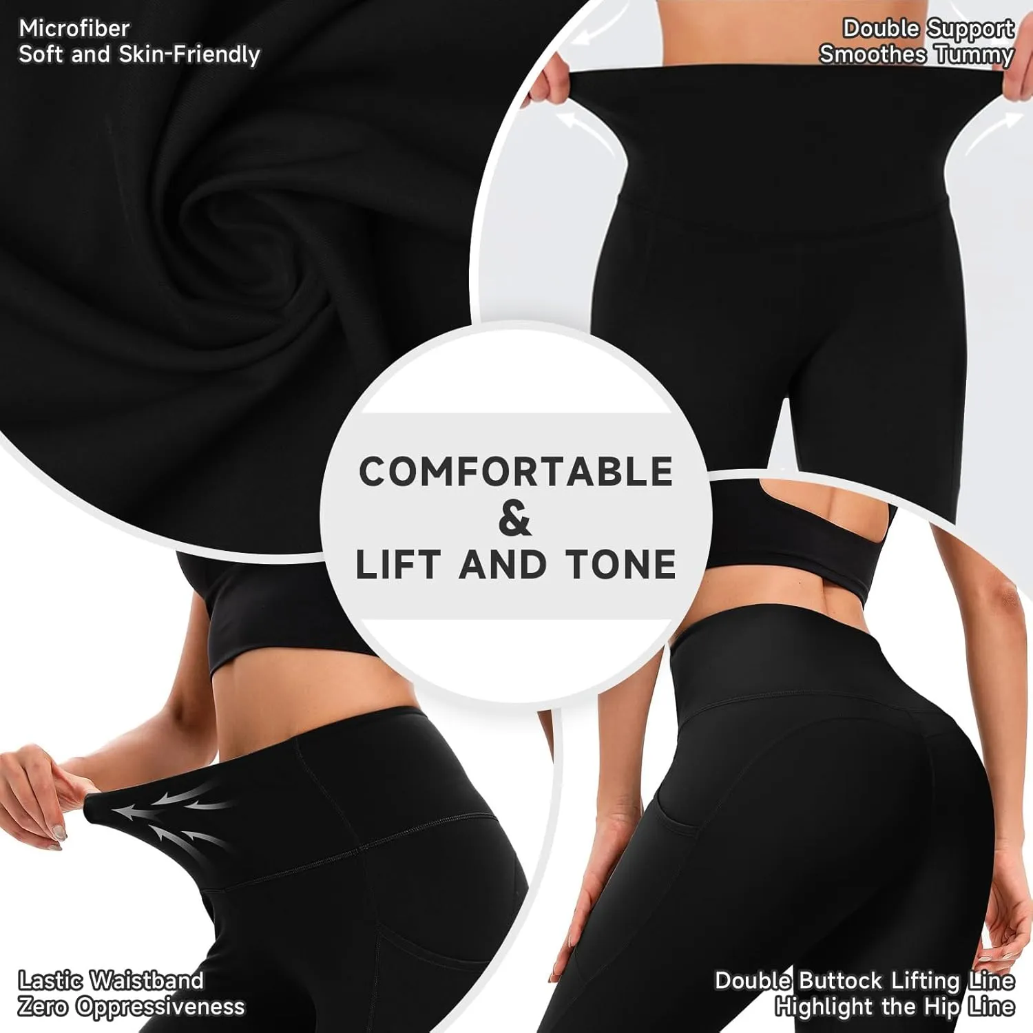 High Waisted Leggings for Women, 7/8 Full Length Buttery Soft Yoga Leggings