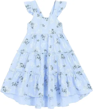 Hipea Toddler Baby Girls' Dresses Outfits Sleeveless Backless Colour Block Dress Kids Casual Beach Dresses