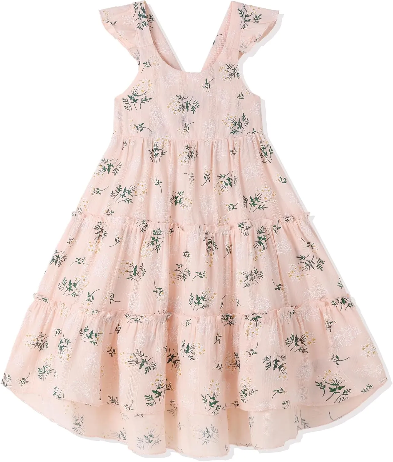 Hipea Toddler Baby Girls' Dresses Outfits Sleeveless Backless Colour Block Dress Kids Casual Beach Dresses