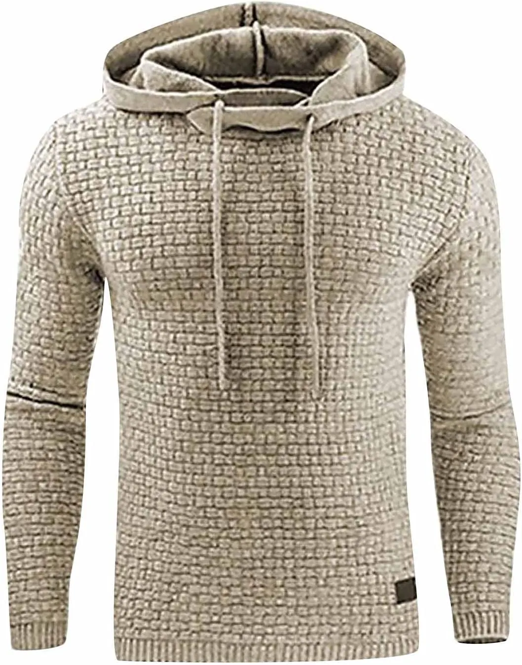 Hoodie Jacket Men No Zipper Hoodie Warm Long Sleeves Sweatshirt Coat Jacket Sweater Zip Up Fleece Hoodie