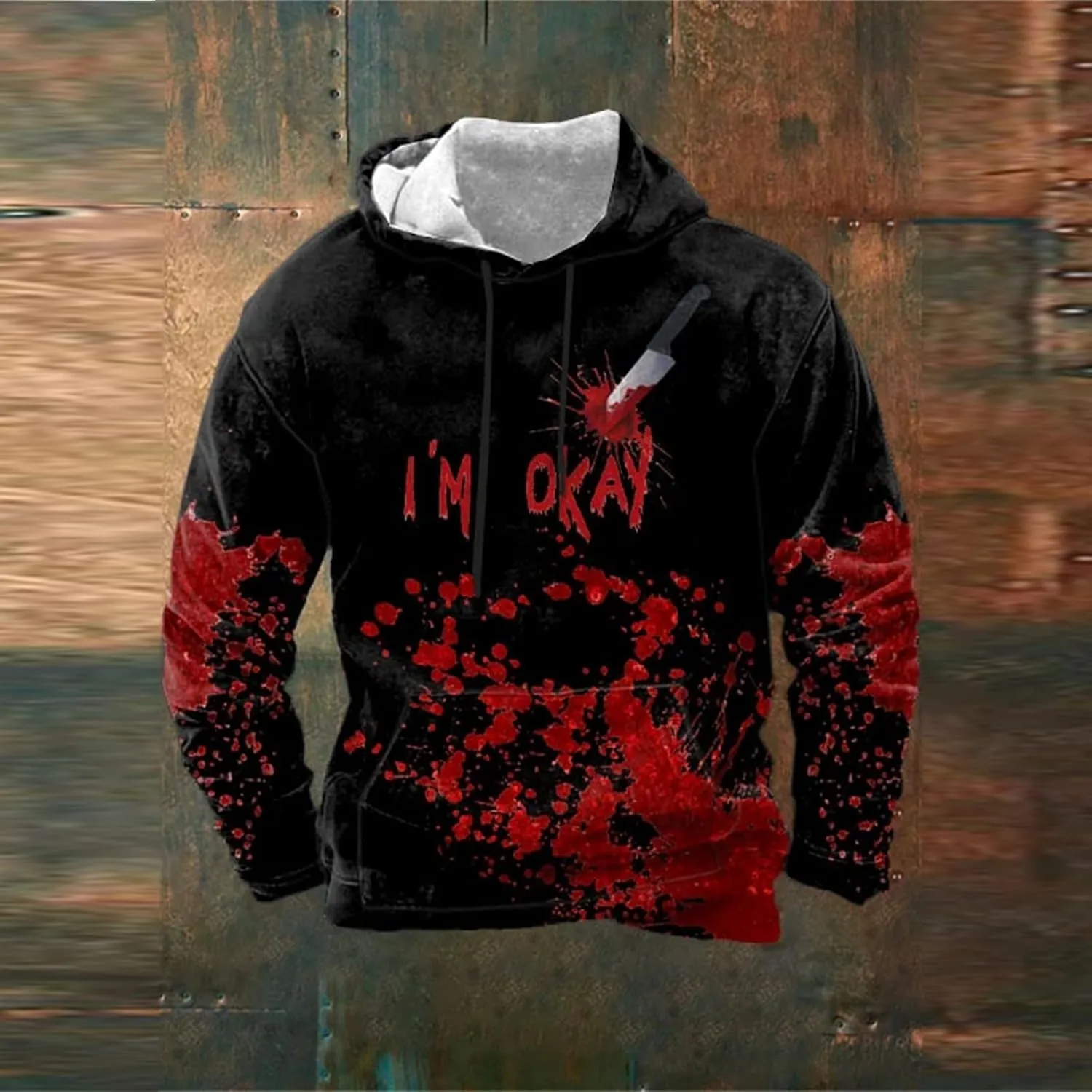 Hoodie Men Long Sleeved Hoodie Hooded Sweatshirt Tops Outdoor Sweatshirt Shirt Mens Pullover Hoodie Zip Up Hoodie