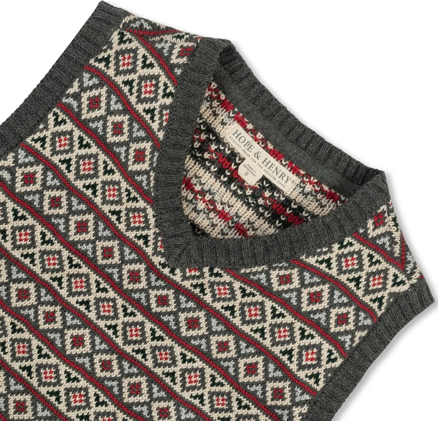 Hope & Henry Boys' V-Neck Sweater Vest