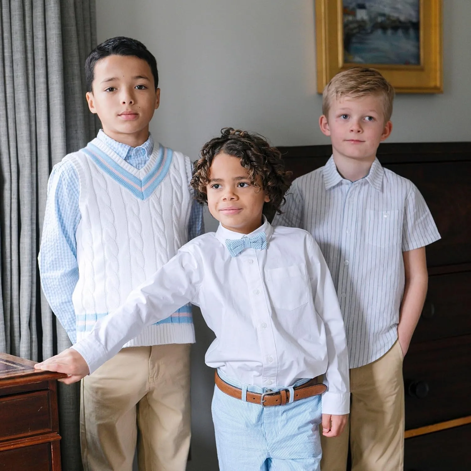 Hope & Henry Boys' V-Neck Sweater Vest