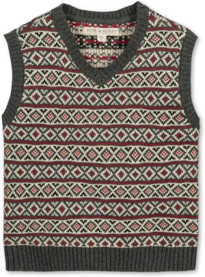 Hope & Henry Boys' V-Neck Sweater Vest