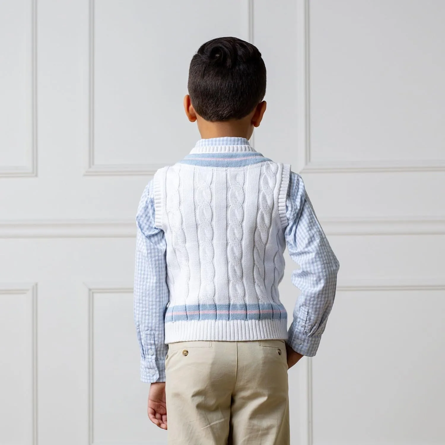 Hope & Henry Boys' V-Neck Sweater Vest
