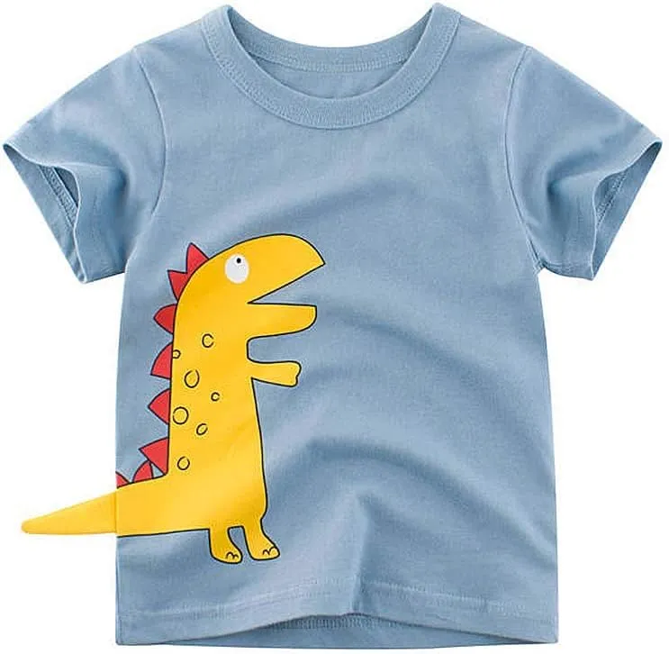 HowJoJo Boys Dinosaur T Shirts Cotton Long Sleeve Shirt Graphic Tees