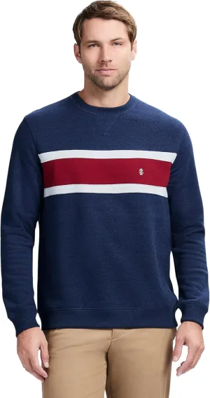 IZOD Men's Advantage Performance Crewneck Fleece Pullover Sweatshirt
