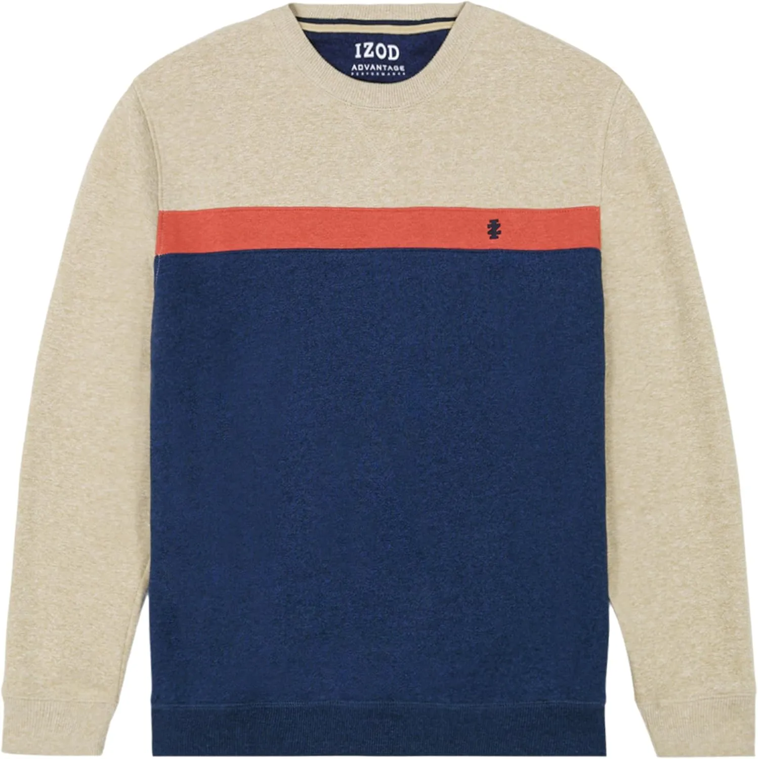 IZOD Men's Advantage Performance Crewneck Fleece Pullover Sweatshirt