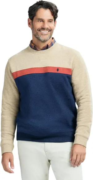 IZOD Men's Advantage Performance Crewneck Fleece Pullover Sweatshirt