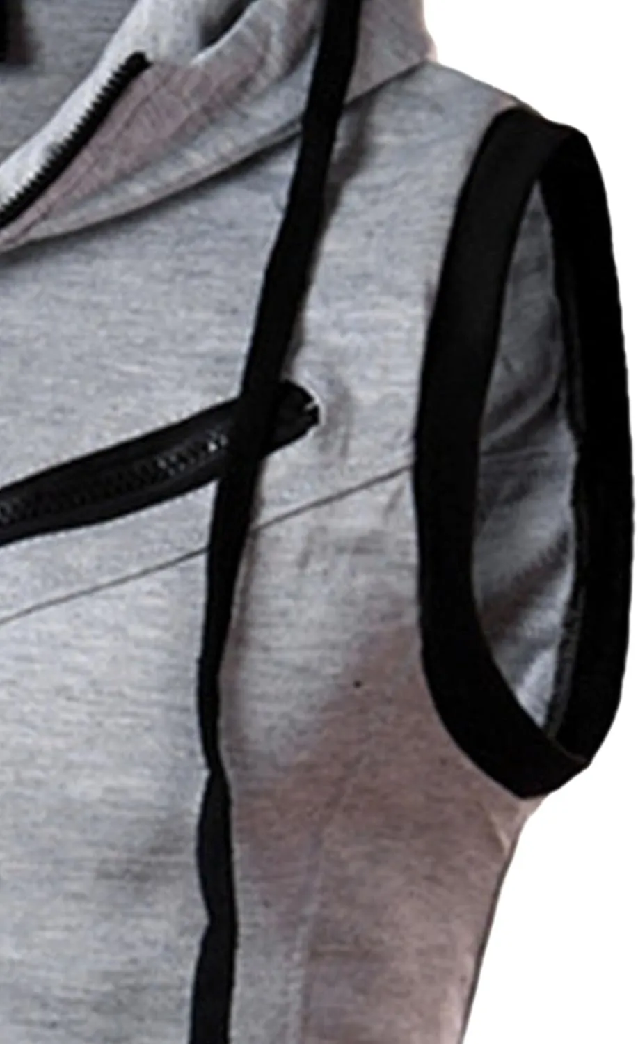 JEShifangjiusu Men'S Casual Zip-Hoodie Vest Cotton Sleeveless Hoodie Vest Slim Fit Lightweight Sweatshirt Hoodie Tank Top