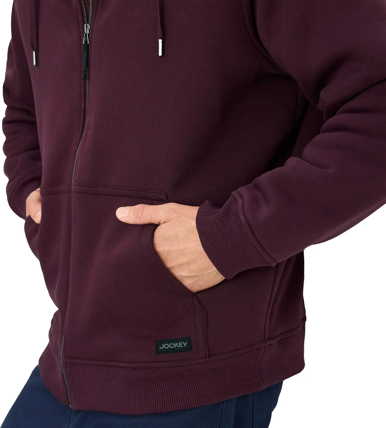 Jockey Men's Casualwear Outdoors Sherpa Zip Up Hoodie