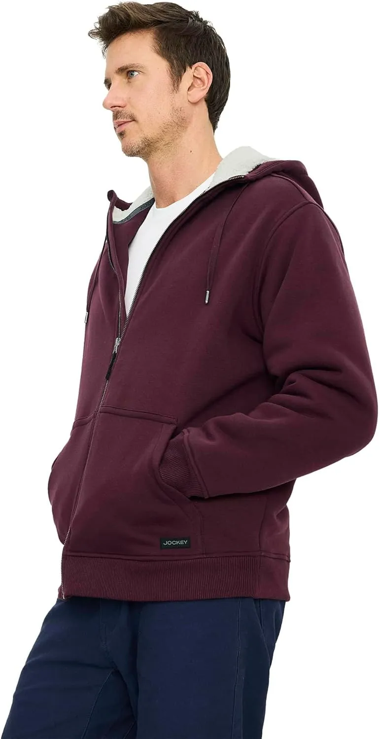 Jockey Men's Casualwear Outdoors Sherpa Zip Up Hoodie