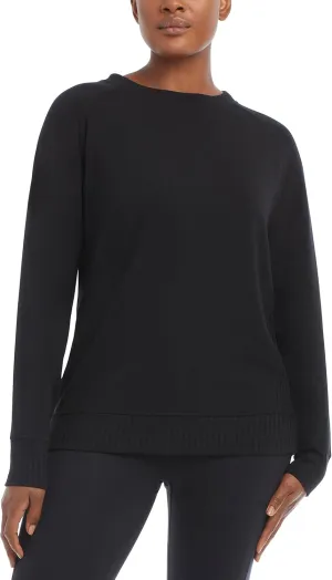 Jockey Women's Oversized Rib Detail Crew Neck Pullover Sweatshirt