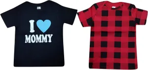 Just Love T-Shirts for Boys – Lap Shoulder Short Sleeve Tee Shirt (Pack of 2)