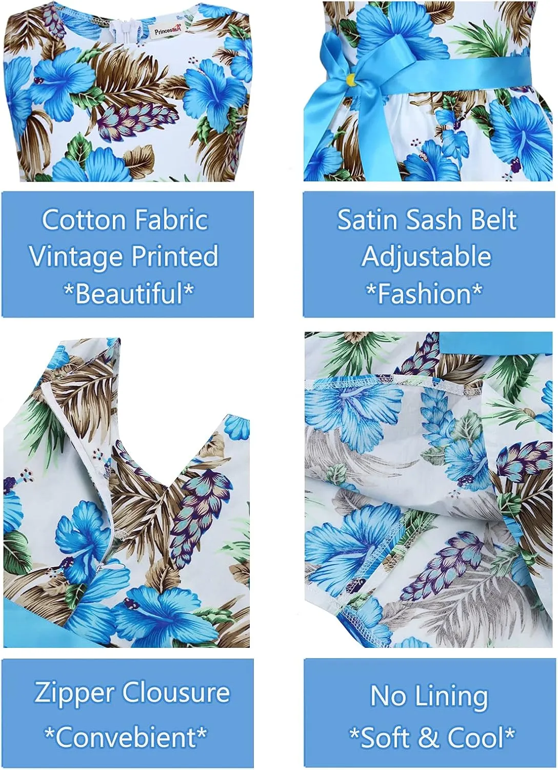 Kid Floral Cotton Girls Dresses Summer Girl Clothes