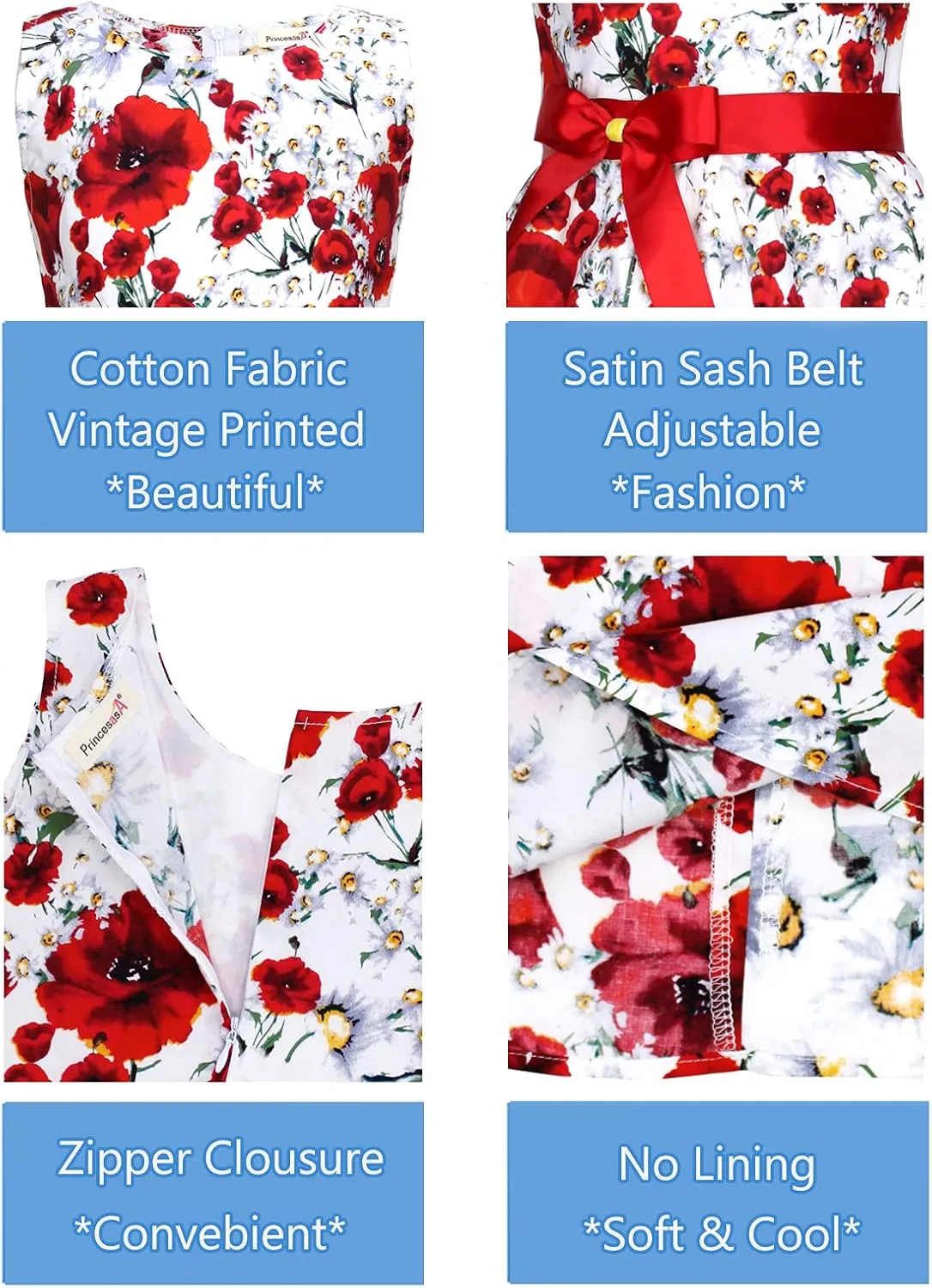 Kid Floral Cotton Girls Dresses Summer Girl Clothes