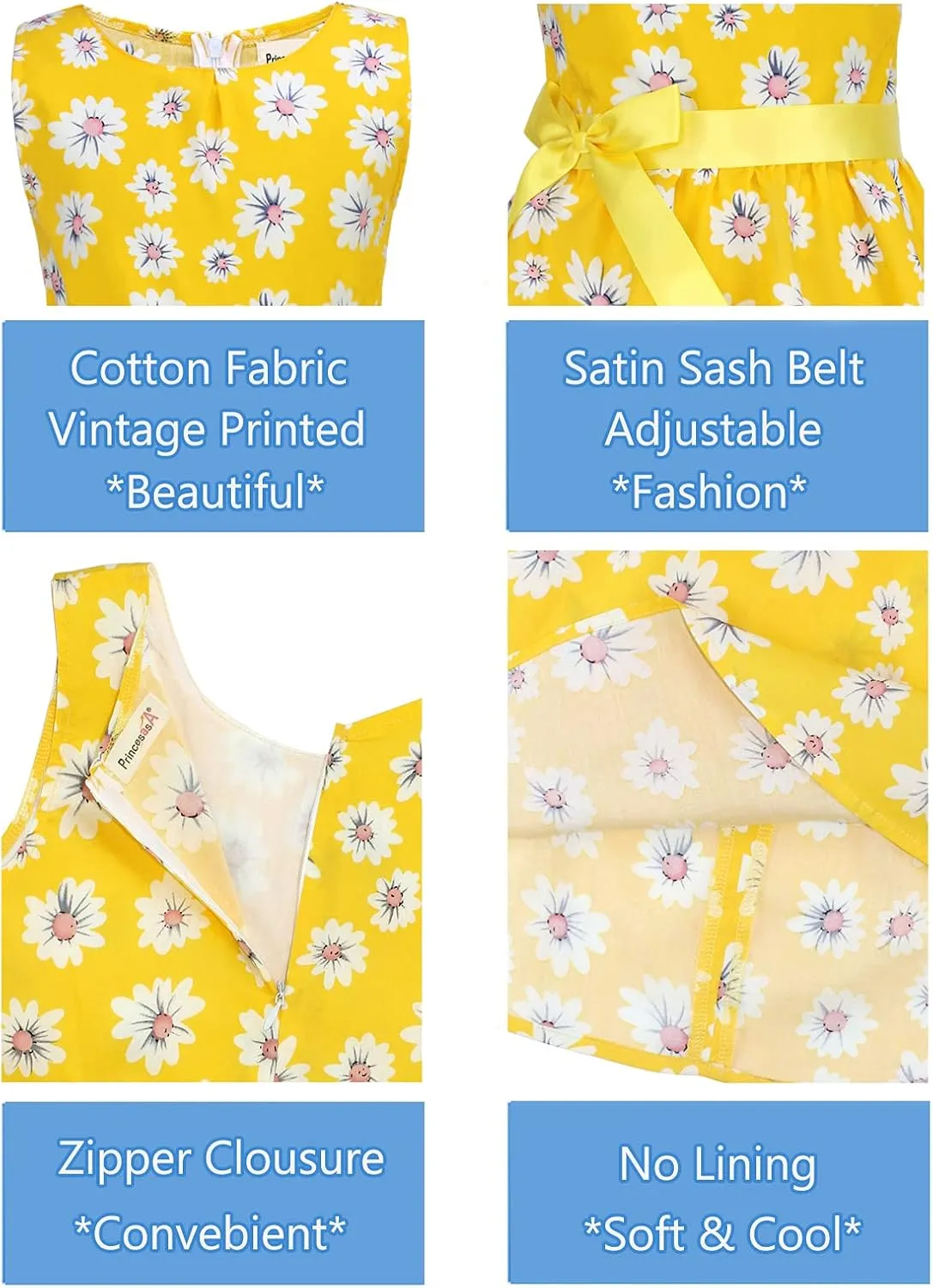 Kid Floral Cotton Girls Dresses Summer Girl Clothes