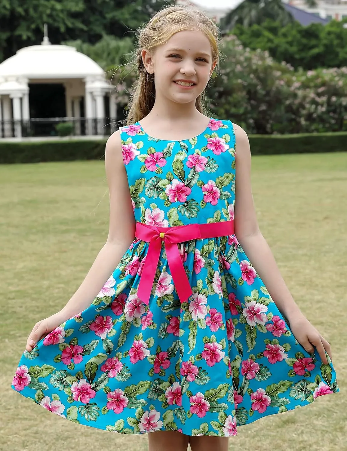 Kid Floral Cotton Girls Dresses Summer Girl Clothes
