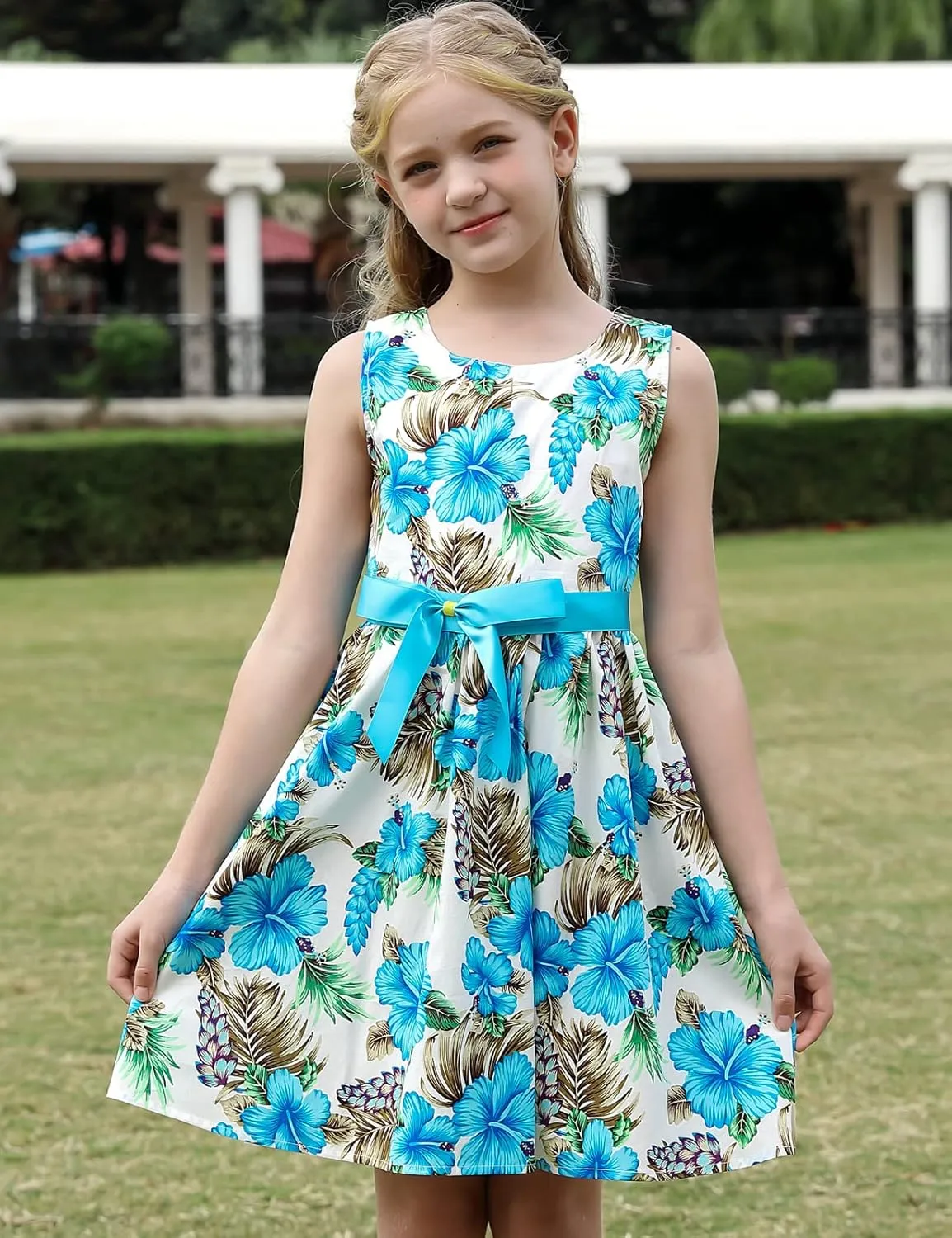Kid Floral Cotton Girls Dresses Summer Girl Clothes