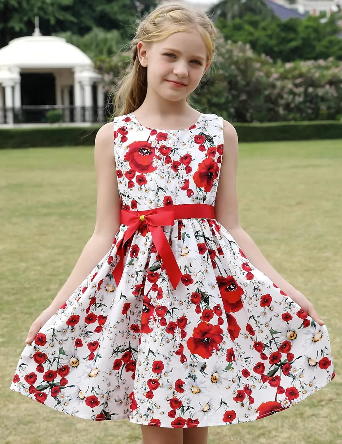 Kid Floral Cotton Girls Dresses Summer Girl Clothes